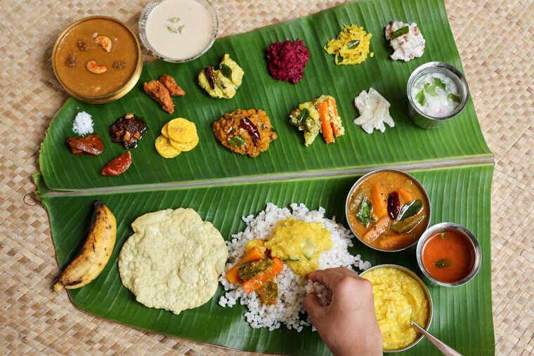 🍽️ 1. kerala sadya